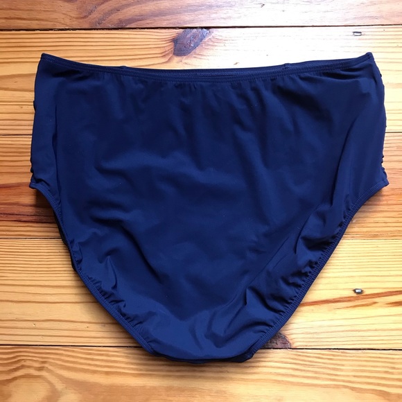 Lands End L. L. Bean Blue Checker High-Waist Tankini, EUC, 12/16 L/XL - Picture 12 of 13